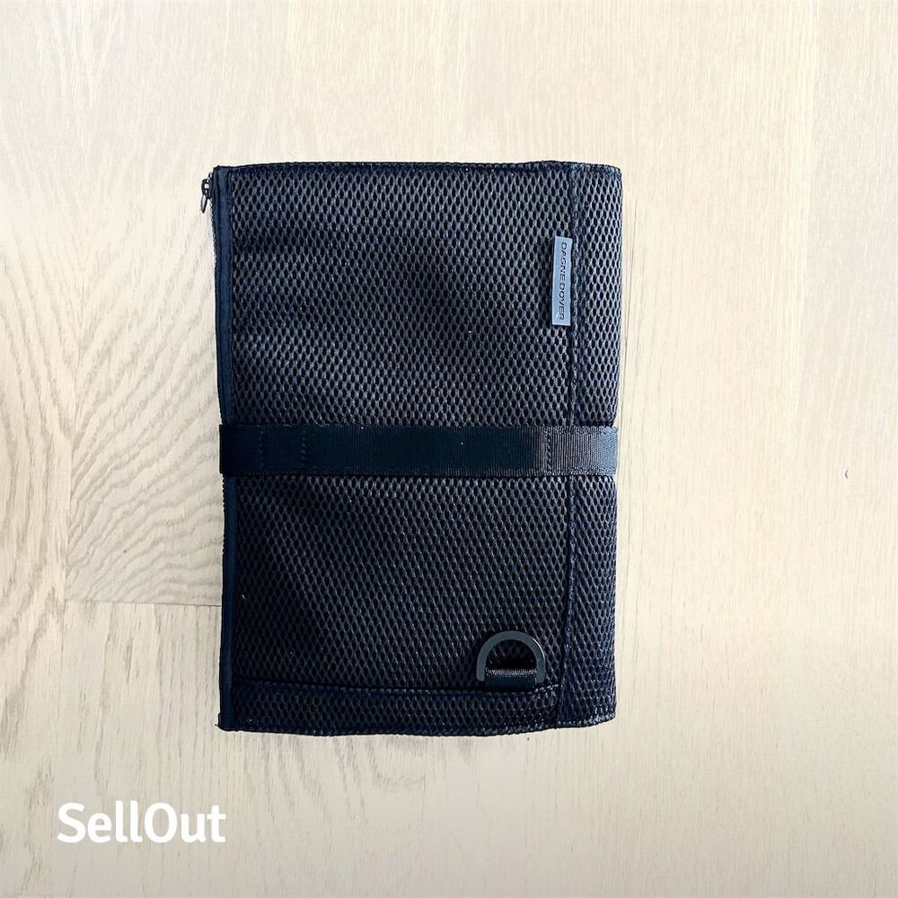 Dagne Dover Charcoal Mesh Accessory Bag